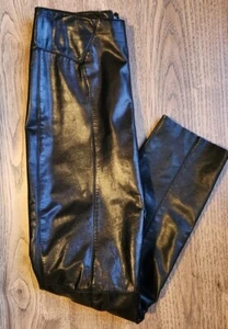 Pantalones de Cuero Verducci Vintage Negros Genuinos Años 80 Mujer Talla 10 Rock Concierto Música - Imagen 1 de 8