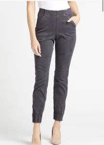 SPANX Stretch Twill Jogger Pants Washed Black Size XS Shapewear NWOT - Picture 1 of 9