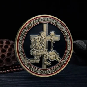 Ehre und Respekt - Military Veterans Challenge Coin - Veterans Creed - Bild 1 von 1