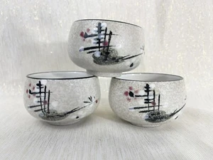Vintage 3er Set Orientalische Sakebecher oder Dipschalen gemarkt MCI Japan Original - Bild 1 von 8