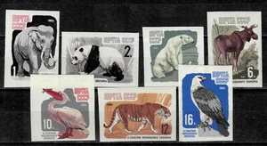 Russia USSR 1964  ☀ Fauna Animals imperf. Mi. 2914B-2920B ☀ MNH** - Picture 1 of 1