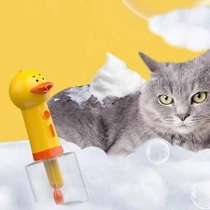 Little Yellow Duck Foam Pet Dog Cleaning Machine USB Soap Dispenser W8O8 - Picture 1 of 14