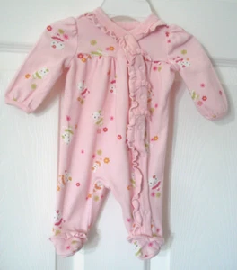Gymboree Infant Girl Pink Ballerina Print Footed Sleeper Outfit Size Preemie - Picture 1 of 6