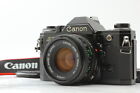 [N MINT] Canon AE-1 Black 35mm Film Camera SLR New FD 50mm f1.8 Lens From JAPAN