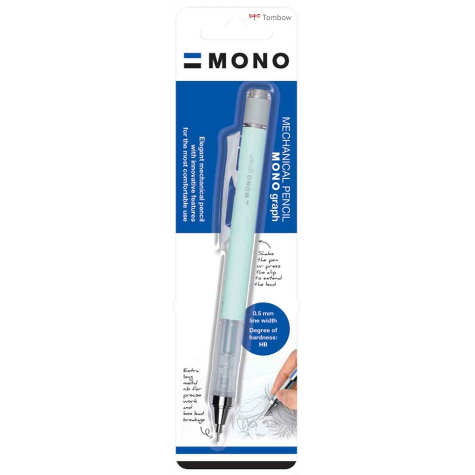 [SH-MG64-BS] TOMBOW Porte-mines "MONO graph" pastel, menthe