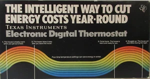 Termostato digitale elettronico Texas Instrument vintage 1979 non testato con scatola originale - Foto 1 di 13