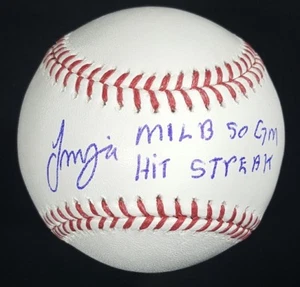 Francisco Mejia signierter MILB 50 GM HIT STREAK Baseball mit JSA Witness Echtheitszertifikat - Bild 1 von 3