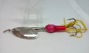 Vintage Mepps #5 GIANT KILLER Style Silver/Red/Y Tail 4 1/4" Inline Spinner Lure - Picture 1 of 6