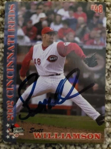 Scott Williamson autographed baseball card Cincinnati Reds 2002 - Picture 1 of 2