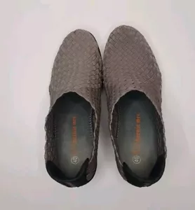 Zapatos Bernie Mev Gem para mujer de tacón alto talla 8,5 tejido canasta gris brillante - Imagen 1 de 9