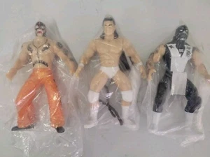 Lot Of 3 Lucha Libre Superstar Figures From Mexico.  Silver King, Rey Penta - Picture 1 of 6