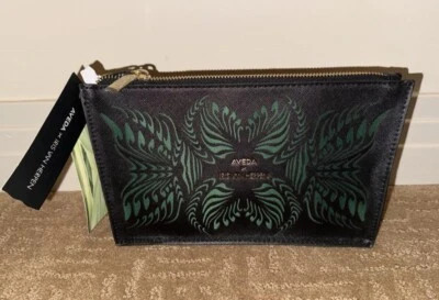 Bolsa de cosméticos AVEDA x IRIS VAN HERPEN forrada negra/verde SYNTOPIA con cremallera ~ ¡NUEVA CON ETIQUETAS! Foto 1 de 3