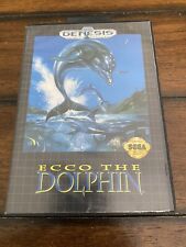 Vintage Ecco The Dolphin (Sega Genesis, 1992) Good Condition Game And Box