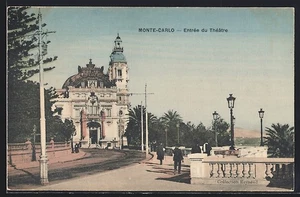 CPA Monte-Carlo, Entrée du Theatre - Picture 1 of 2