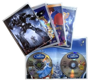 CheckOutStore Clear 2 Disc CPP Full Cover Sleeve & DVD Booklet Lot - Afbeelding 1 van 3