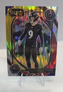2024 Panini Select Club Level Justin Tucker #274 Red & Yellow Shock Prizm - Picture 1 of 2