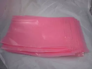 Nuevo Lote de 100 Bolsas Electrónicas Antiestáticas de 12 x 18 pulgadas Grandes 2 mil Rosa Computadora - Imagen 1 de 5