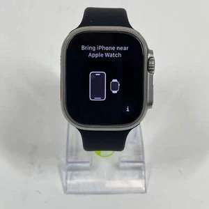 Unlocked Apple Watch Ultra 49MM Natural Titanium MQEX3LL/A - Photo 1 sur 11