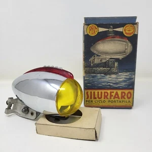 SILUFARO - FARO PER BICICLETTA EPOCA PBM - CICLO EROICA VINTAGE ANNI 50 ITALY - Foto 1 di 20