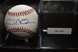 Béisbol JAKE OWEN RAWLINGS firmado autografiado - Imagen 1 de 2