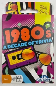 1980s A Decade of Trivia Party Card Game Retro Family Game Night Movies TV Music - Picture 1 of 7