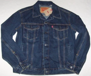 NWT Levi's 723344216 CLASSIC STONEWASH BLUE DENIM TRUCKER Jacket Men's M RED TAB - Picture 1 of 5