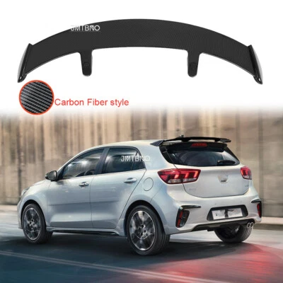 For Kia Rio Hatchback 52" Rear Roof Trunk Rear Window Wing Spoiler Carbon Fiber - Image 1 of 4