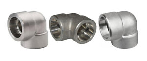 Various Sizes of 90 Degree Elbow 304 Stainless Steel Socket Weld Class 3000 Pipe