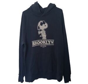 Todd Snyder Peanuts Brooklyn Snoopy Hoodie Sweatshirt Size Large Adult Blue