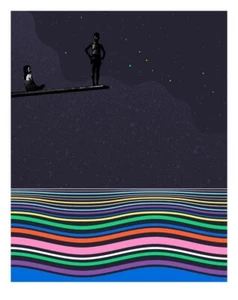 Eelus Night Dive poster print S/N MINT  Limited Edition only 50 hand finished  - Picture 1 of 4