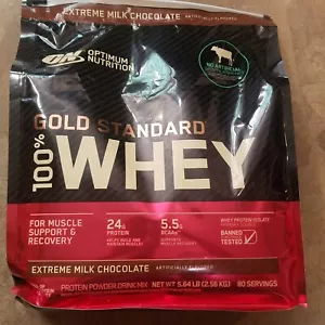 Optimum Nutrition Gold Standard 100% Whey Protein 80 Serv Extreme Milk Chocolate - Picture 1 of 5
