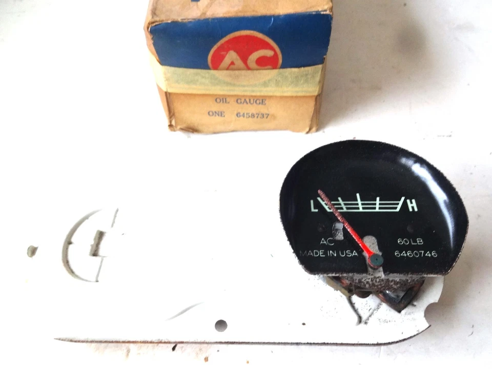 Cuadro de instrumentos Chevy Pickup Truck 1967-1969 tablero medidor de presión de aceite nuevo Foto 1 de 4