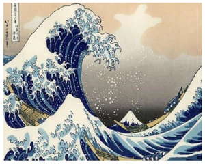 GREAT WAVE - KANAGAWA - DATUSUHIKA HOKUSAI - 4"X5" PHOTOGRAPH - Picture 1 of 1