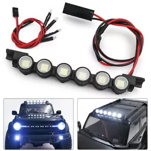 6LED Roof Light Bar Spotlight Headlights Taillights for 1/18 RC Traxxas TRX4M - Picture 1 of 16
