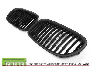 Matte Black Front Kidney Grilles Grills Set Fit BMW 2009-2015 F01 F02 7-Series - Foto 1 di 3
