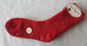 Paire de chaussettes rouges taille unique neuves Cuddly Socks (or5) - Bild 1 von 3