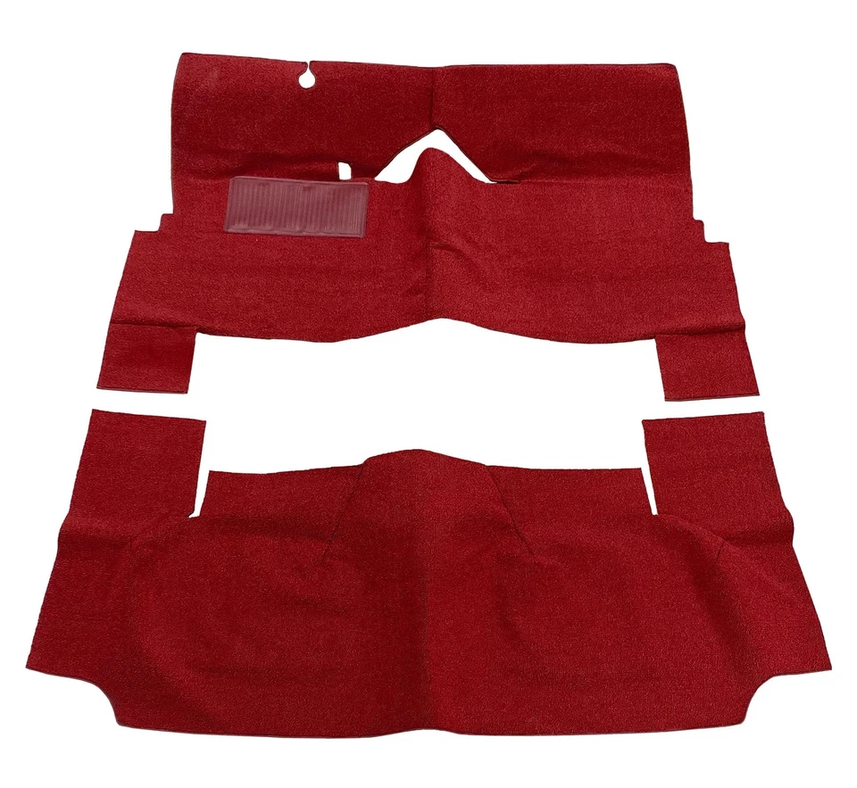 Kit de alfombras delanteras y traseras Cadillac Serie 62 1959-1960 2 puertas negro gris tostado Foto 1 de 4