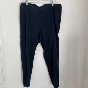 J Jill Lápiz Elástico Azul Marino Pantalones Pantalones, Cremallera Lateral, Cónico Talla 18, Mezcla Algodón - Imagen 1 de 8