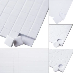 DOUBLE SIDED ADHESIVE FOAM PADS 5mm 6mm 10mm 15mm STICKY FIXERS FOR CARD CRAFT - Picture 1 of 6