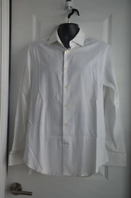 NWT Banana Republic Mens Long Sle Egyptian Cotton French cuff dress shirt Medium - Image 1 of 4