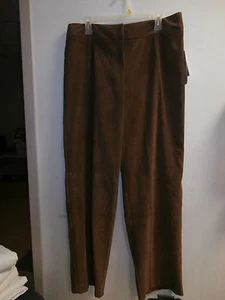 Norton McNaughton BROWN pants women’s size 16 NWT - Picture 1 of 4
