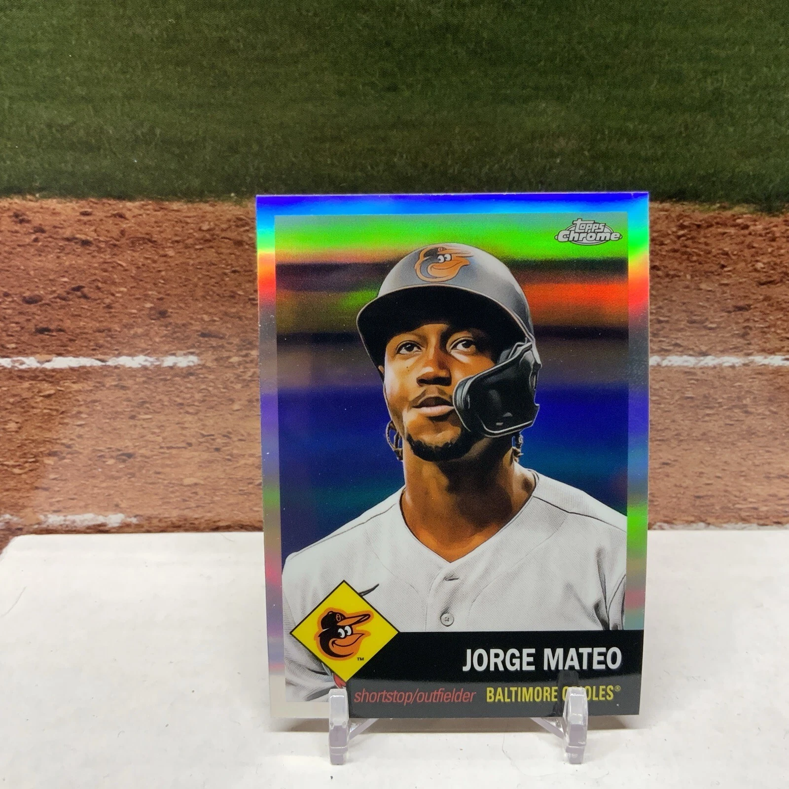 2022 Topps Chrome Platinum Anniversary JORGE MATEO Refractor Card #448 Orioles