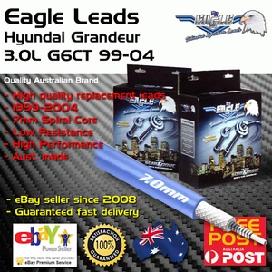 Eagle 7mm Ignition Spark Plug Leads 6cyl Fits Hyundai Grandeur E76642 - Picture 1 of 1