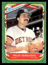 1987 Fleer Star Stickers #59 Willie Hernandez Detroit Tigers Baseball card