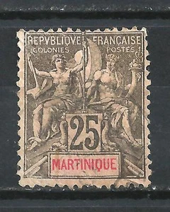 Martinique 1892 Yvert Nr. 38 gestempelt (2) - Bild 1 von 1