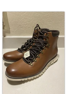 Cole Haan men zerograng ankle hiker water resistant leather boots size 9.5 - Picture 1 of 4