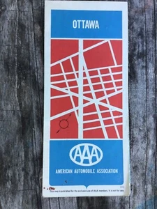 AAA Vintage Ottawa Ontario Canada And Vicinity Road Map - Picture 1 of 3