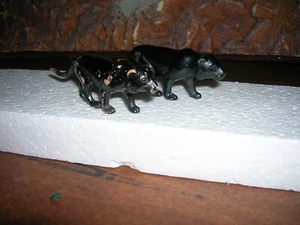 FIGURAS VINTAGE BETON BERGEN TOY PANTERAS CIRCO ANIMALES SALVAJES BT127 AÑOS 50 HP - Imagen 1 de 4