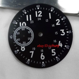Reloj 38,9 mm estéril luminoso negro esfera ajuste eta 6497 movimiento gaviota st36 - Imagen 1 de 3