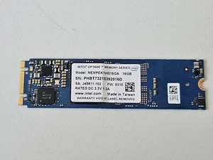 Intel Optane 16GB PCI Express 3.0 x2 NVMe M.2 2280 SSD ( MEMPEK1W016GA ) REF - Afbeelding 1 van 2